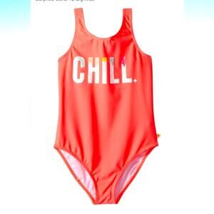 Kate Spade size girls 12 Pink 'Chill' one piece Swimsuit